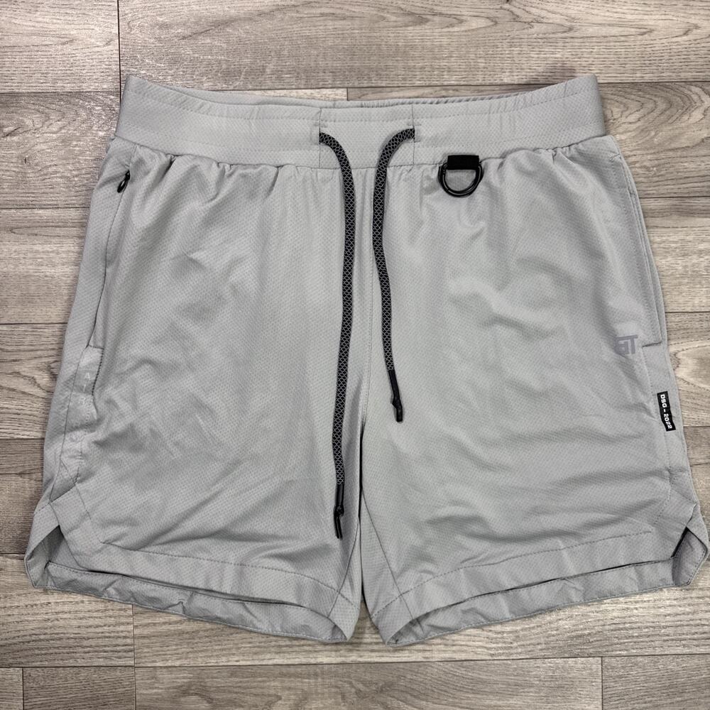Born Tough Airpro 2 in 1 Training Shorts Lined Athletic Gray sz L